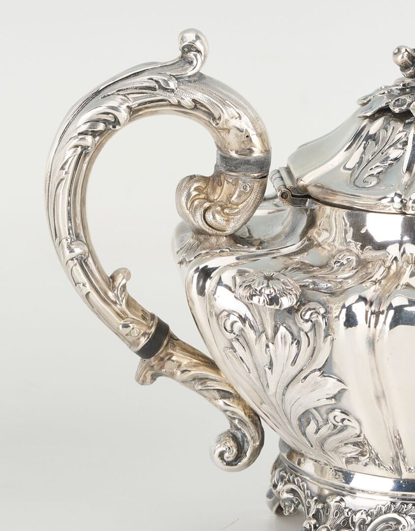 Lot 58: Victorian 4 pc. Sterling Silver Tea & Coffee Set