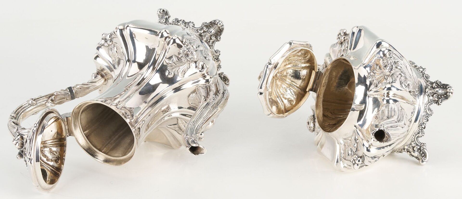 Lot 58: Victorian 4 pc. Sterling Silver Tea & Coffee Set
