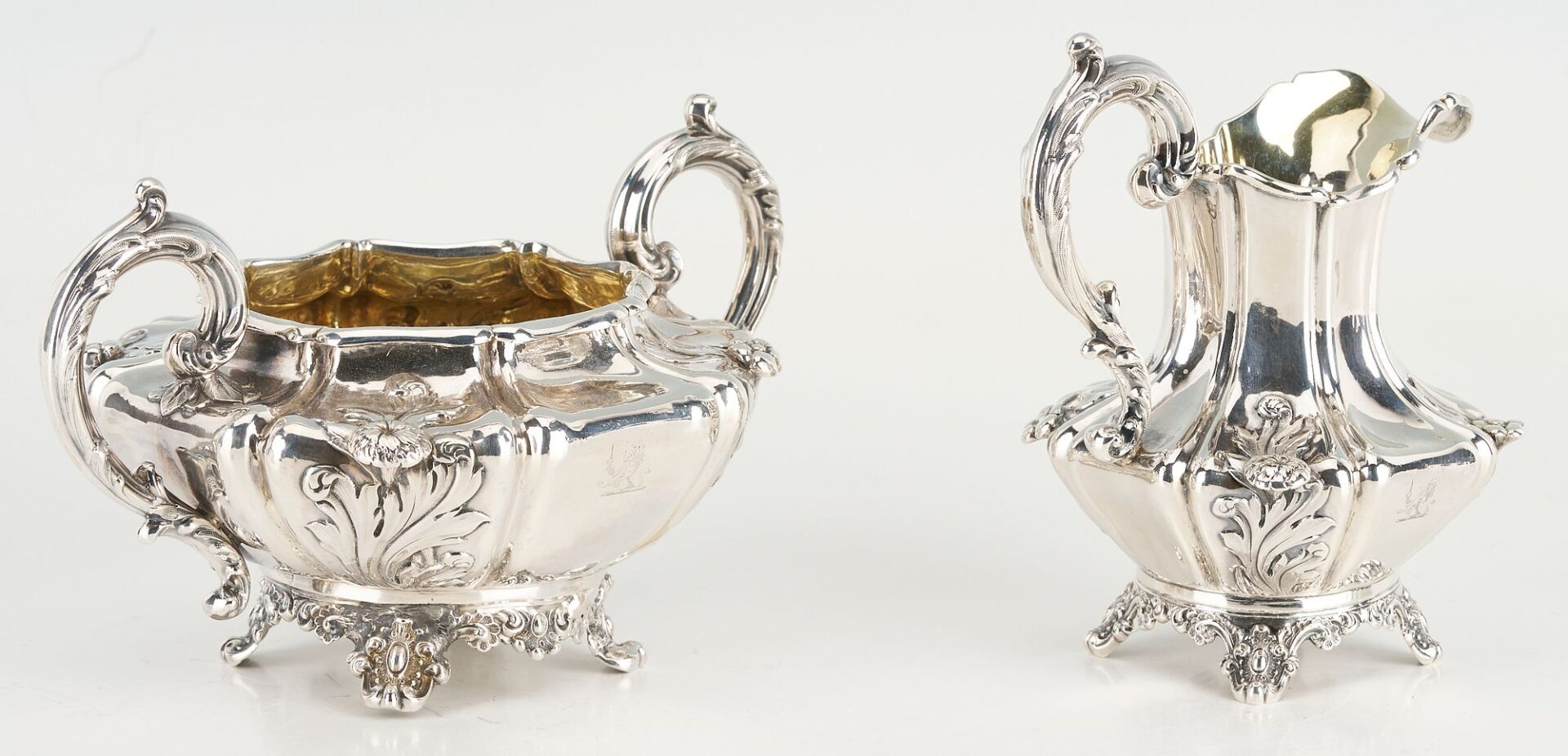 Lot 58: Victorian 4 pc. Sterling Silver Tea & Coffee Set