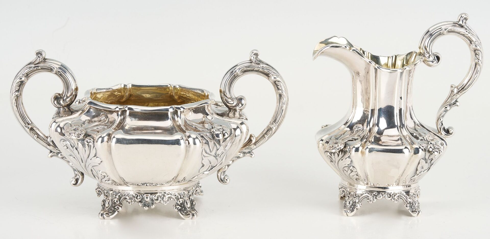 Lot 58: Victorian 4 pc. Sterling Silver Tea & Coffee Set