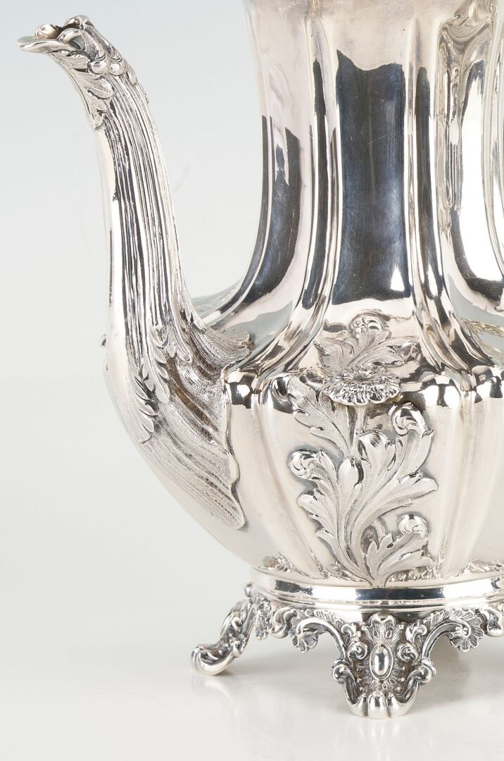 Lot 58: Victorian 4 pc. Sterling Silver Tea & Coffee Set
