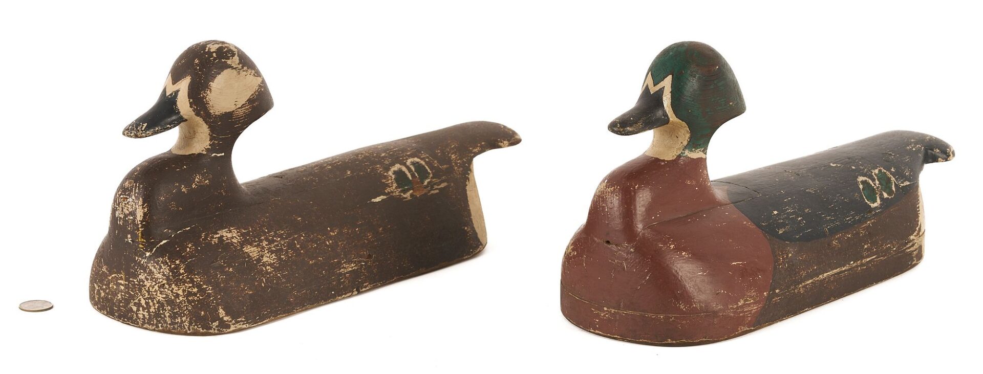 Lot 597: Pair of Maine Wood Duck Decoys