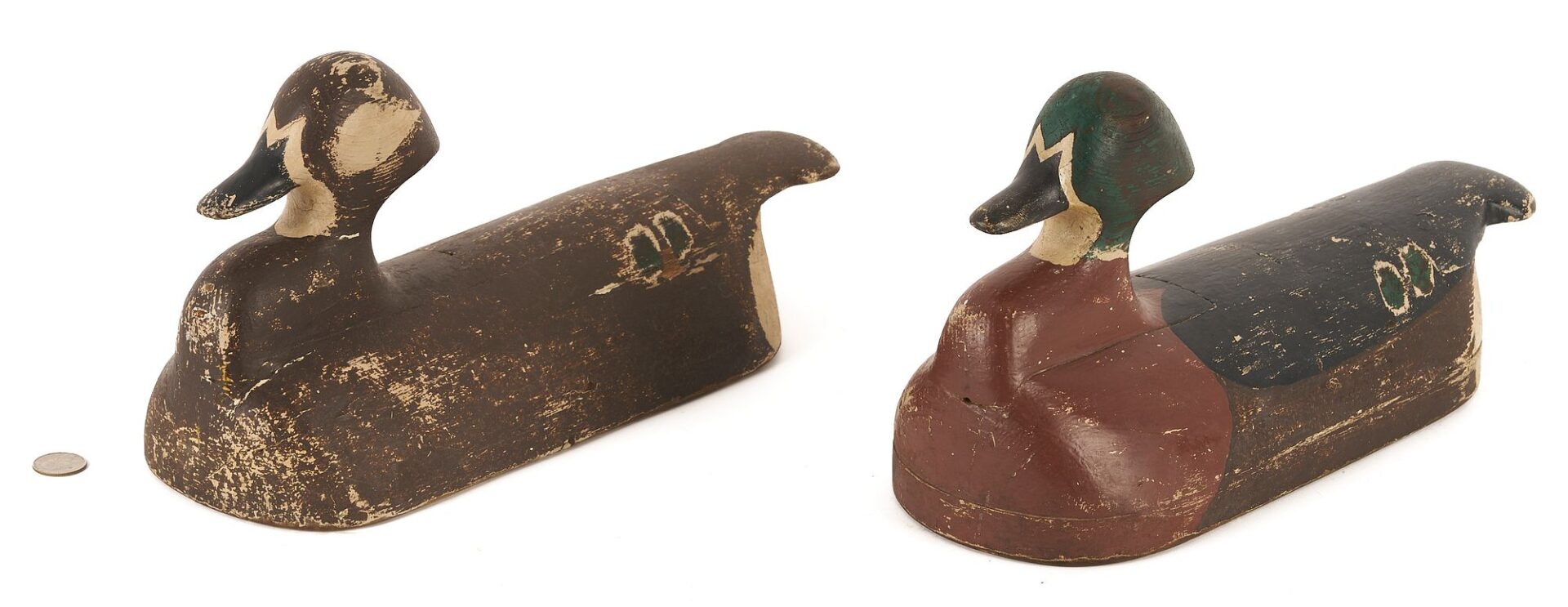 Lot 597: Pair of Maine Wood Duck Decoys