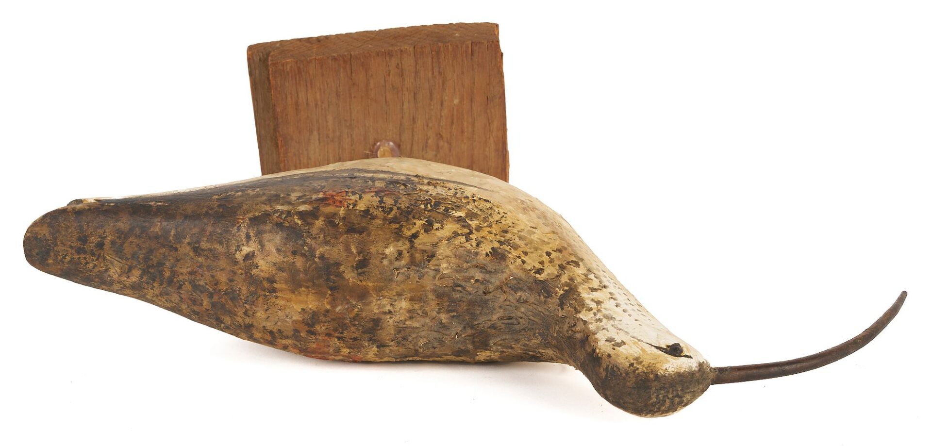 Lot 599: Alfred Gardner Carved Long Bill Curlew Shore Bird
