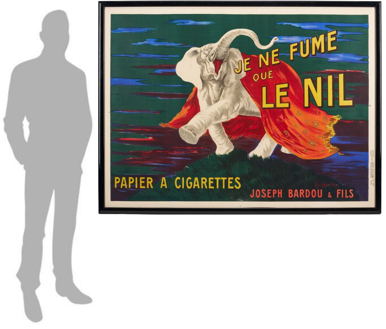 Lot 603: Leonetto Cappiello Tobacciana Advertising Poster, Je ne Fume que le Nil