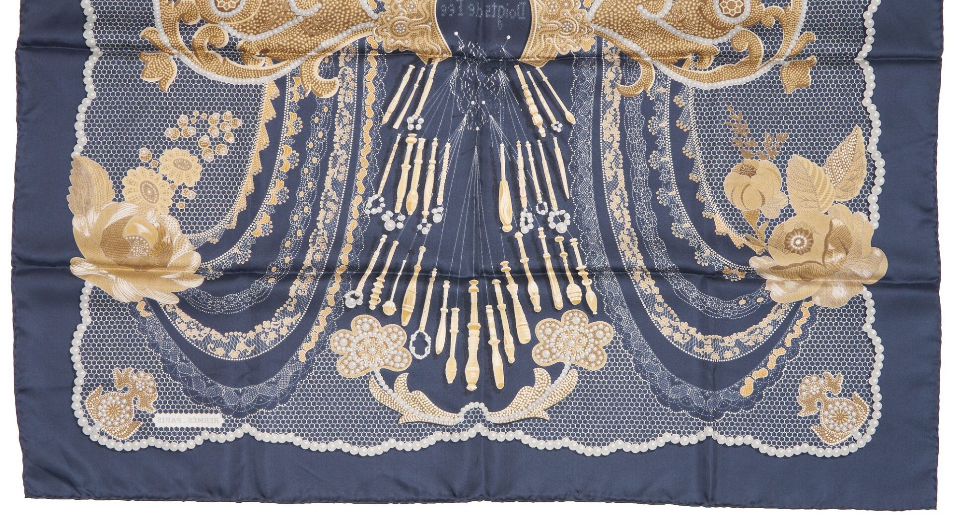 Lot 609: 2 Hermes Silk Scarves, Doigts de Fee & Raconte Moi Cheval