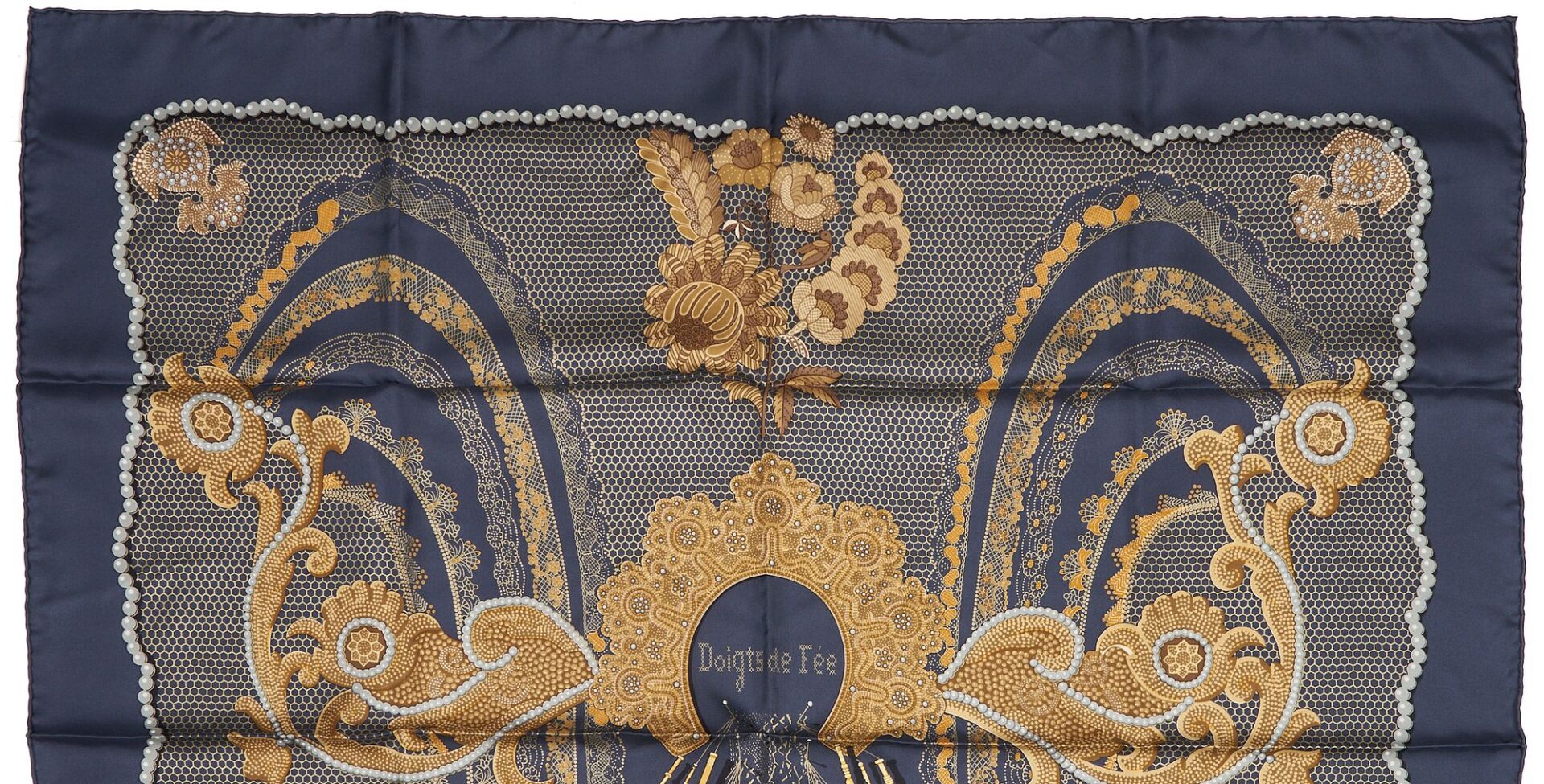 Lot 609: 2 Hermes Silk Scarves, Doigts de Fee & Raconte Moi Cheval