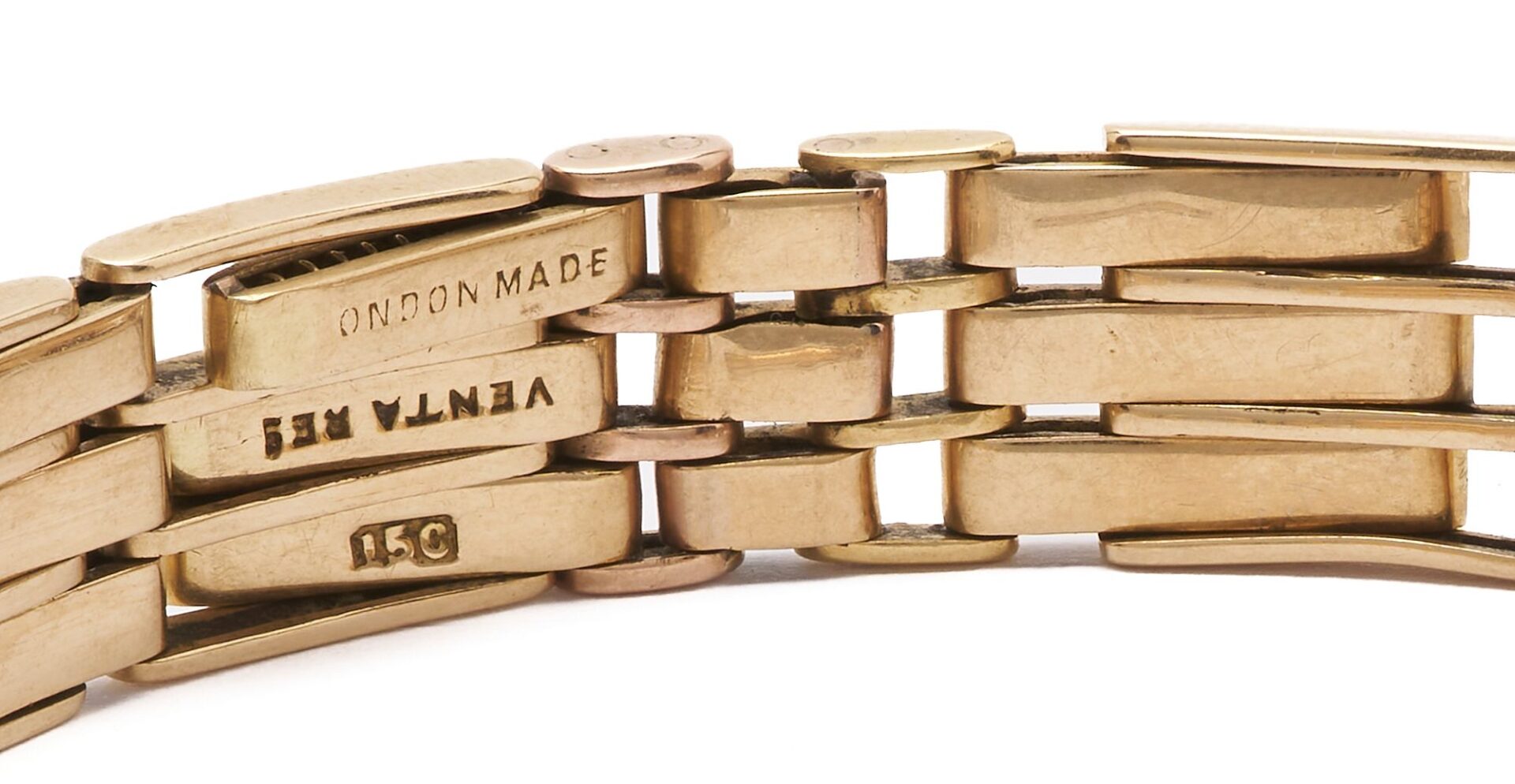 Lot 616: 15K Spanish Designer Gold Bracelet