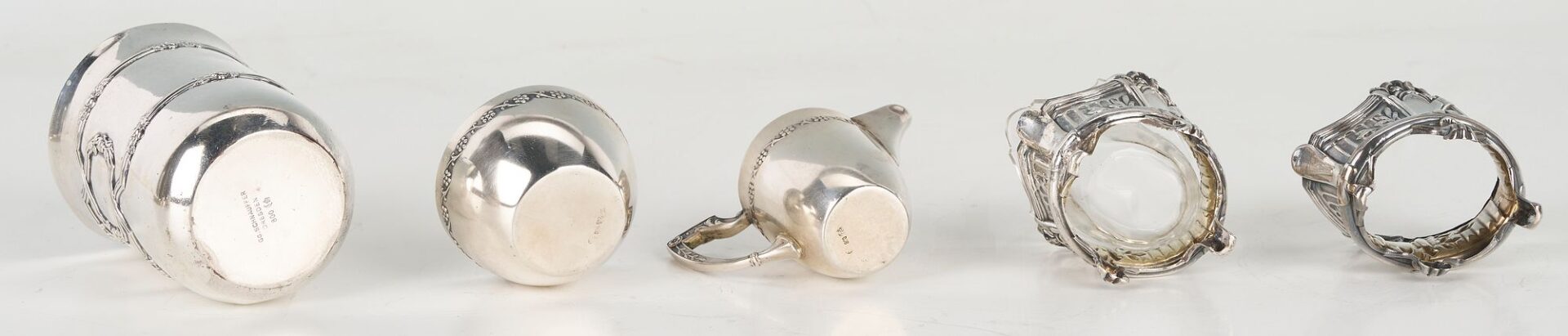 Lot 62: 23 Continental .800 Silver & S/P Table Items