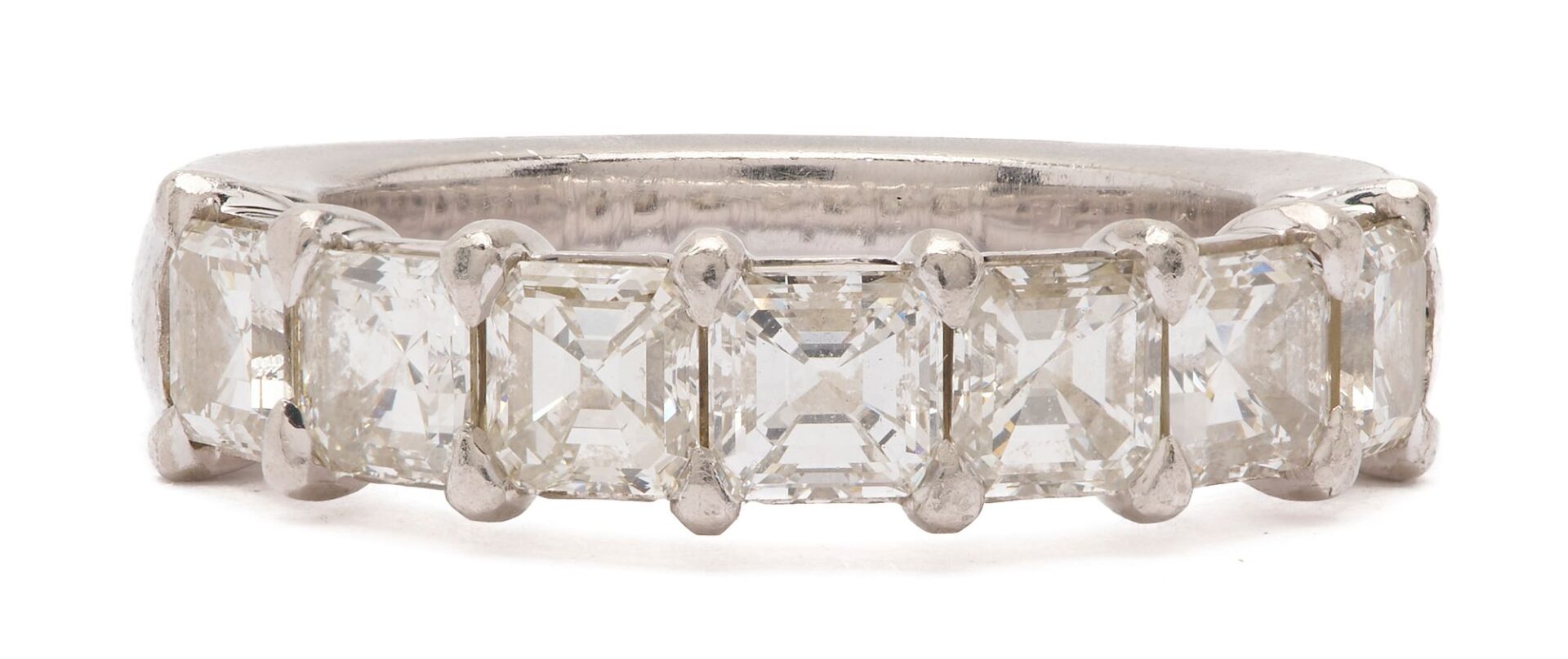 Lot 630: Platinum Diamond Anniversary Band