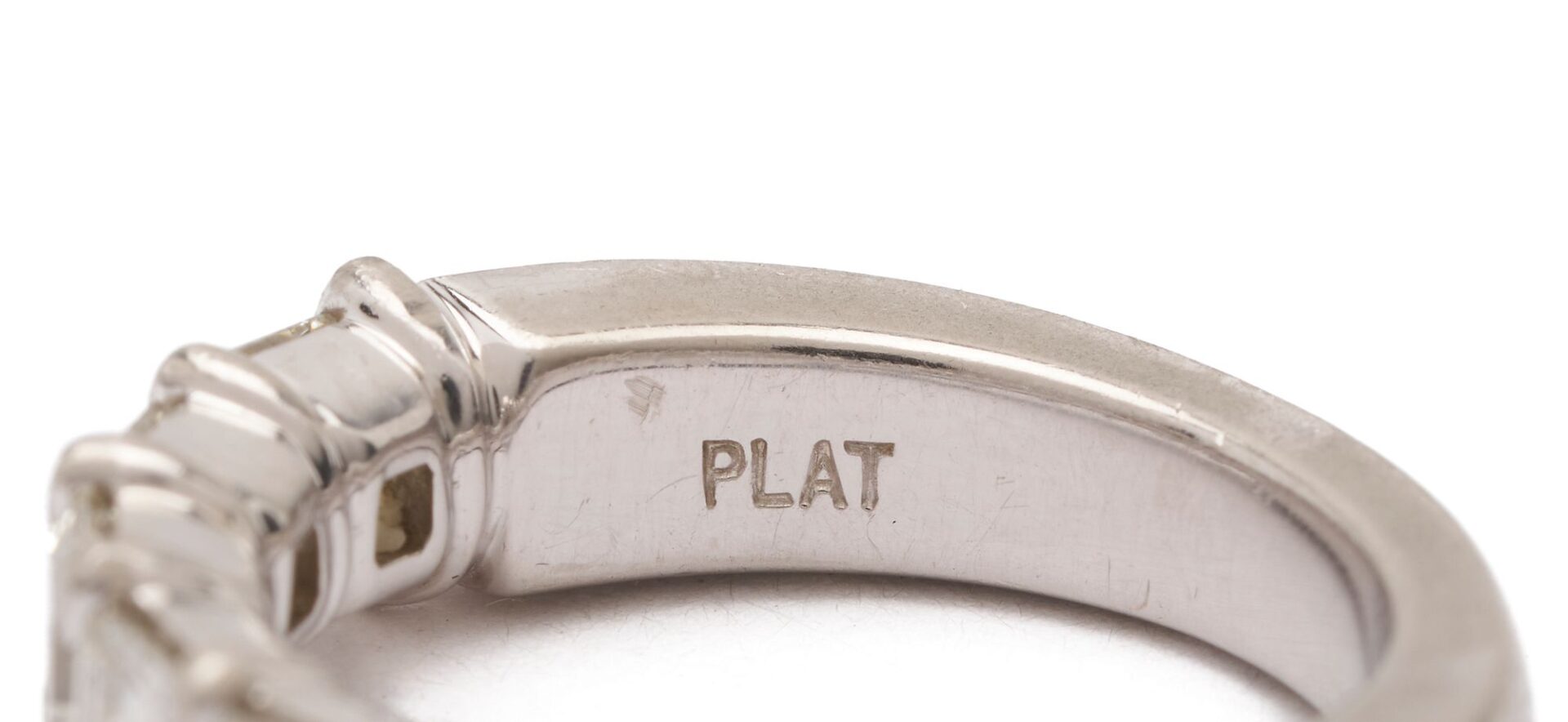 Lot 630: Platinum Diamond Anniversary Band