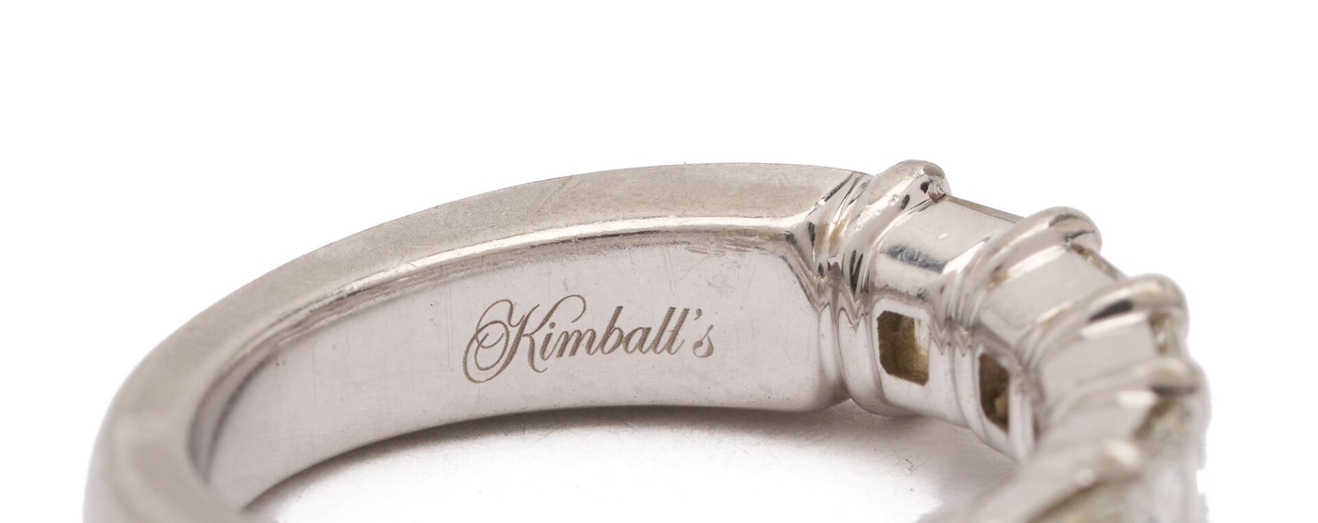Lot 630: Platinum Diamond Anniversary Band