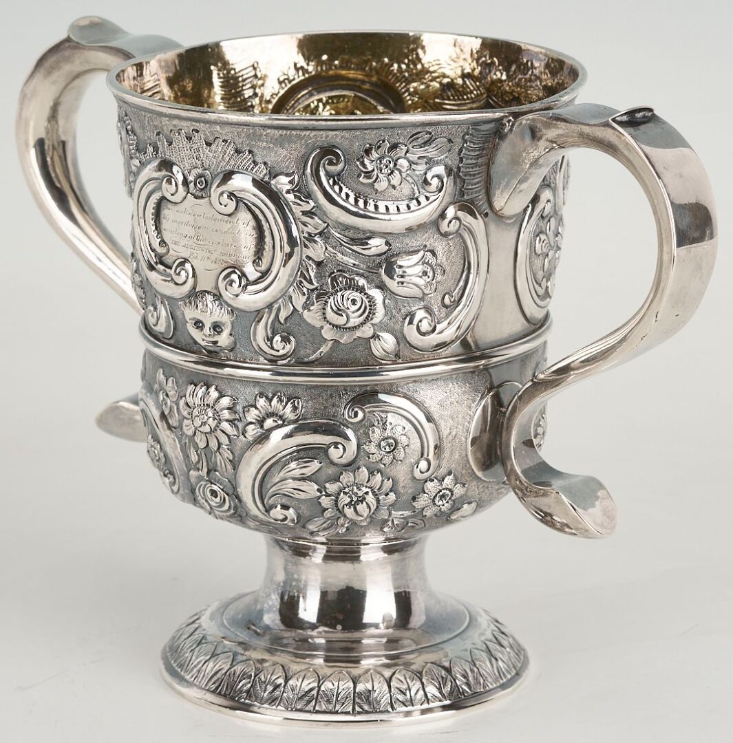 Lot 63: George II Sterling Silver Presentation Cup, “Adlington Robbery”