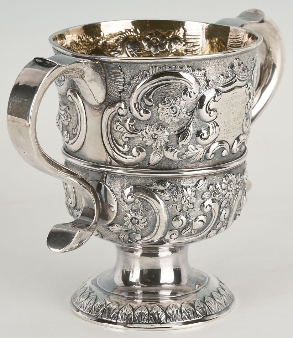 Lot 63: George II Sterling Silver Presentation Cup, “Adlington Robbery”