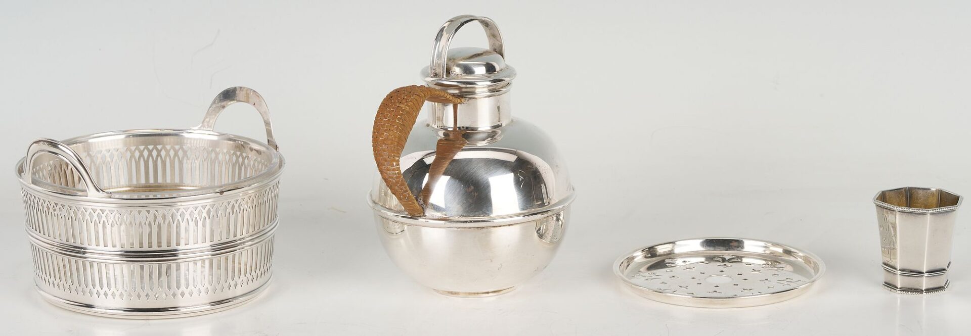 Lot 646: 22 Assorted Sterling Silver Items, incl. Hollowware