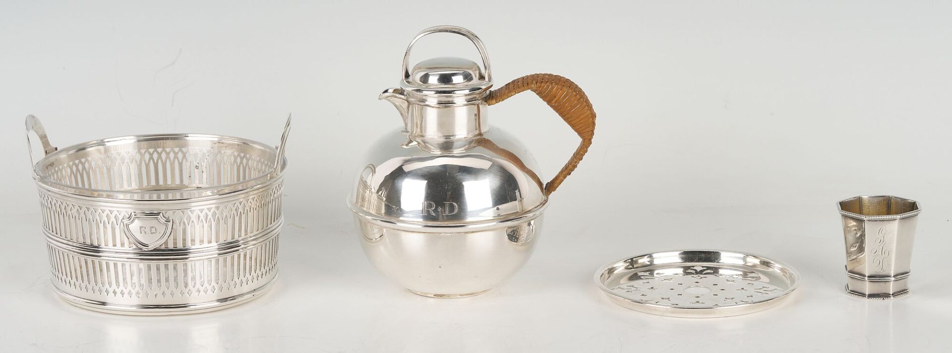 Lot 646: 22 Assorted Sterling Silver Items, incl. Hollowware