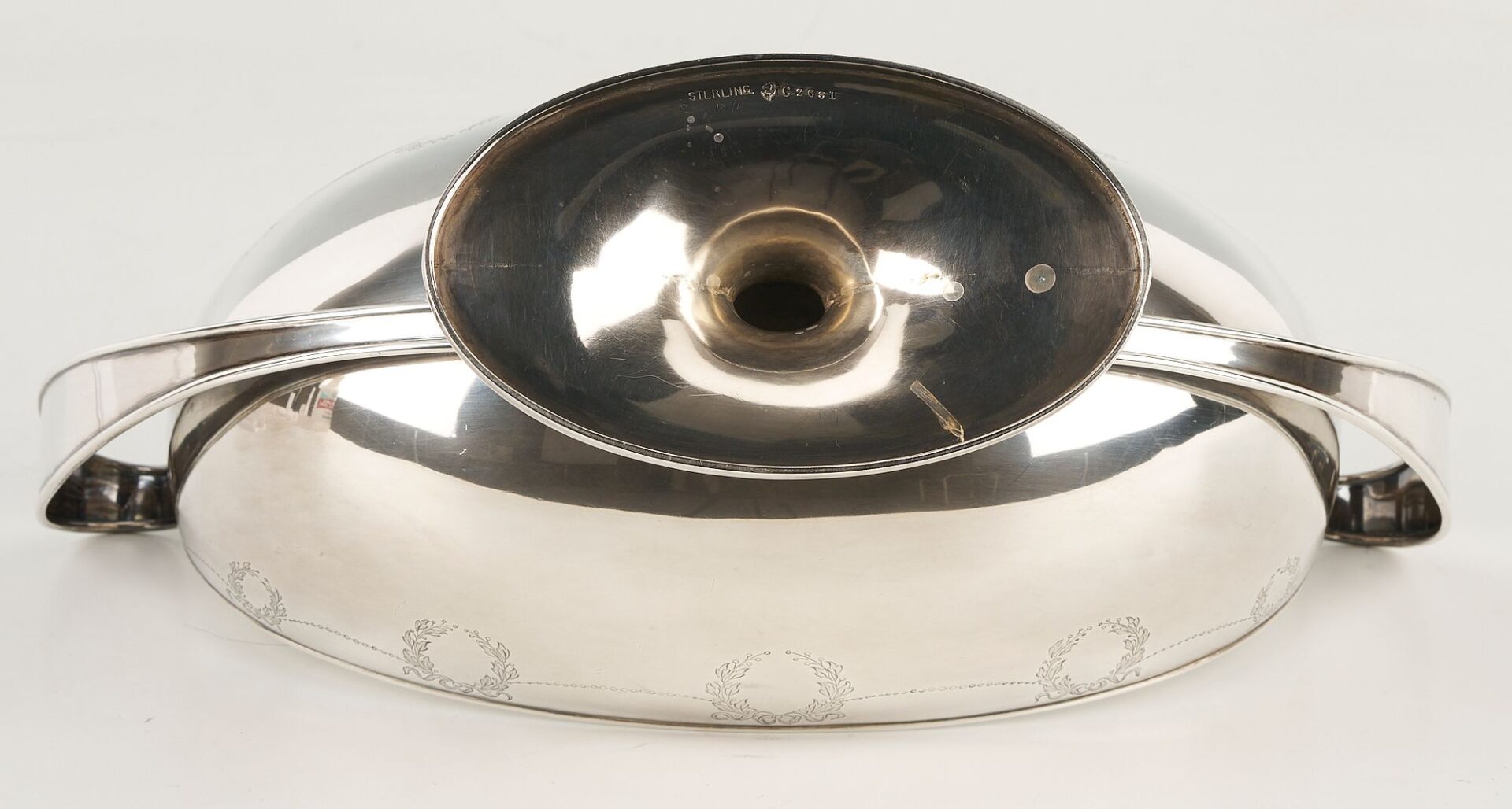 Lot 651: International Sterling Silver Footed Centerpiece Urn
