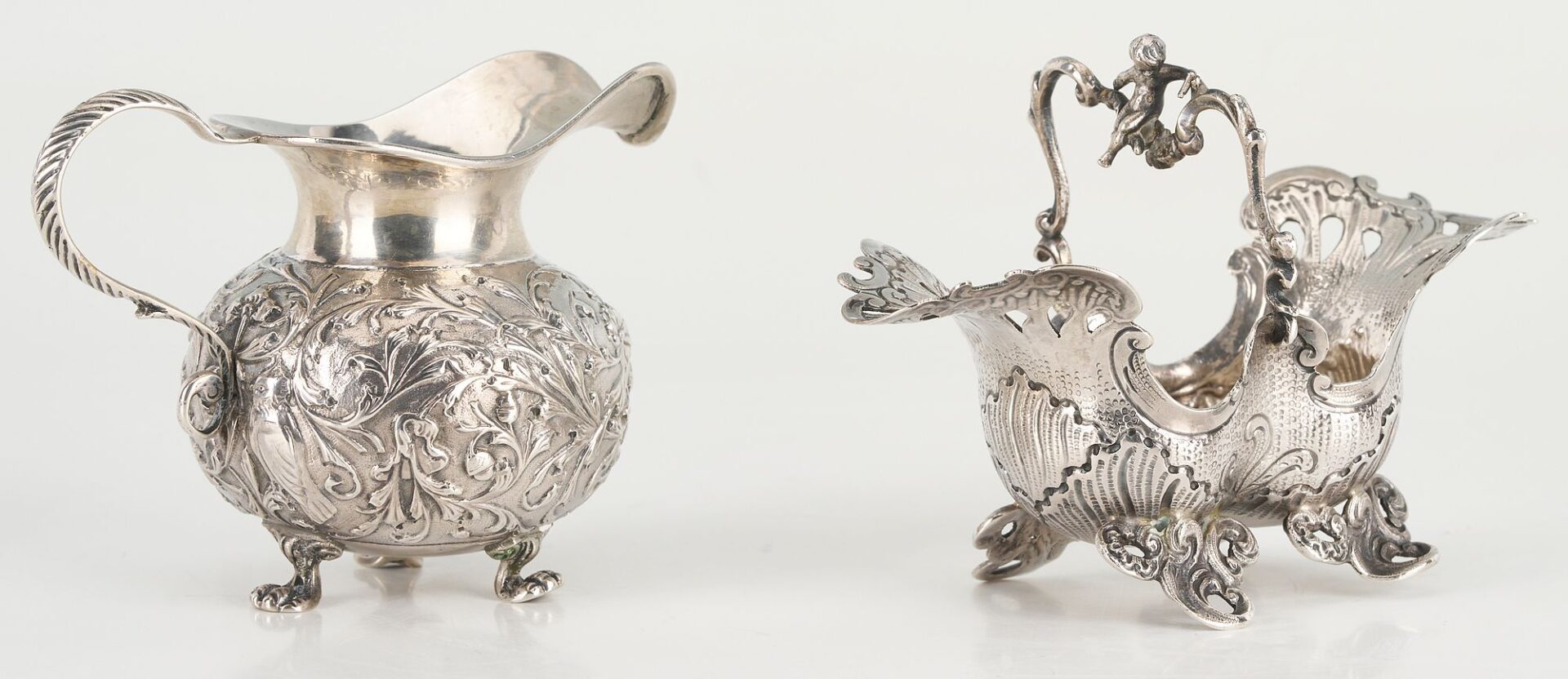 Lot 65: 5 pcs Continental Silver including French .950 Baskets