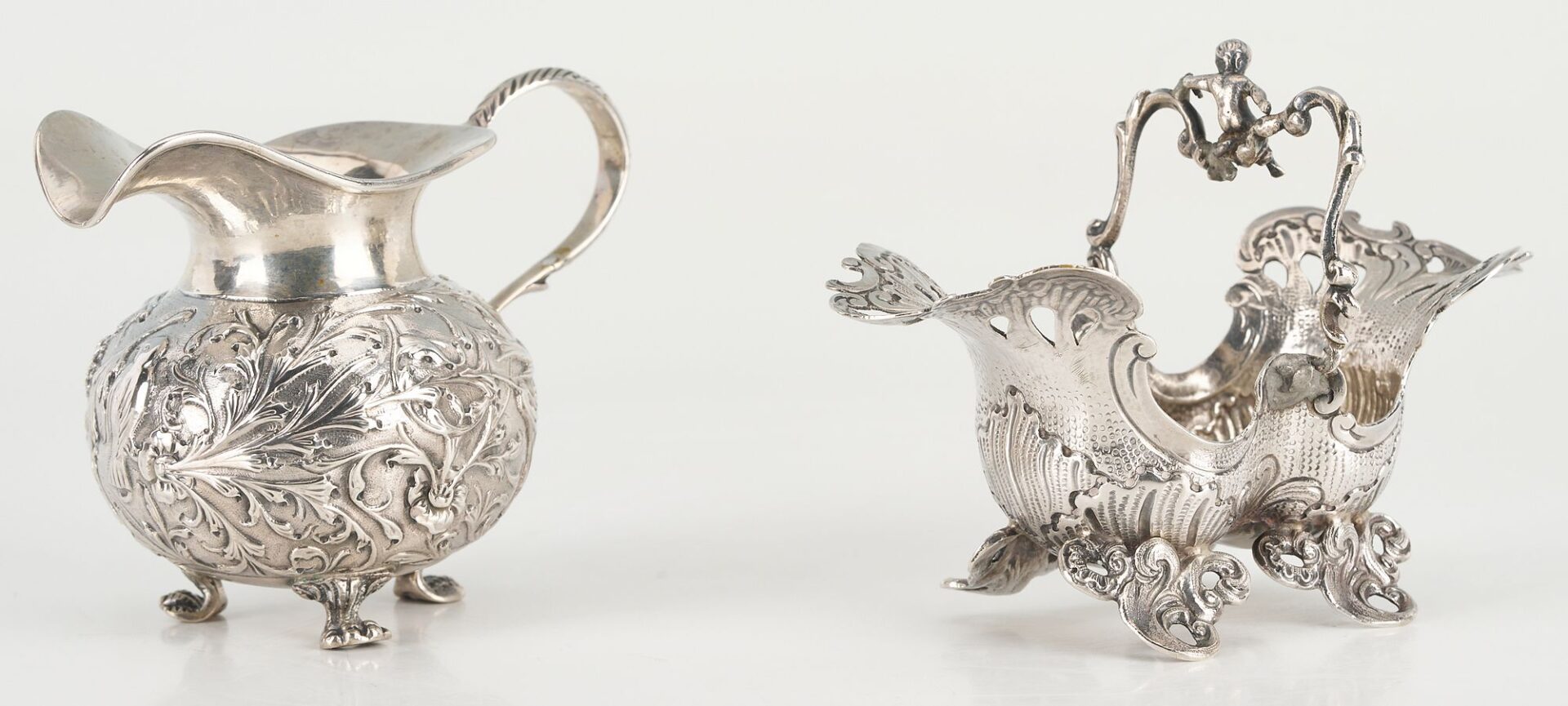 Lot 65: 5 pcs Continental Silver including French .950 Baskets