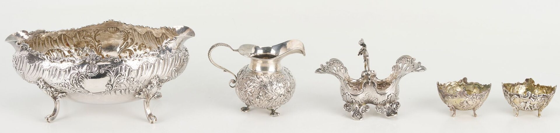 Lot 65: 5 pcs Continental Silver including French .950 Baskets
