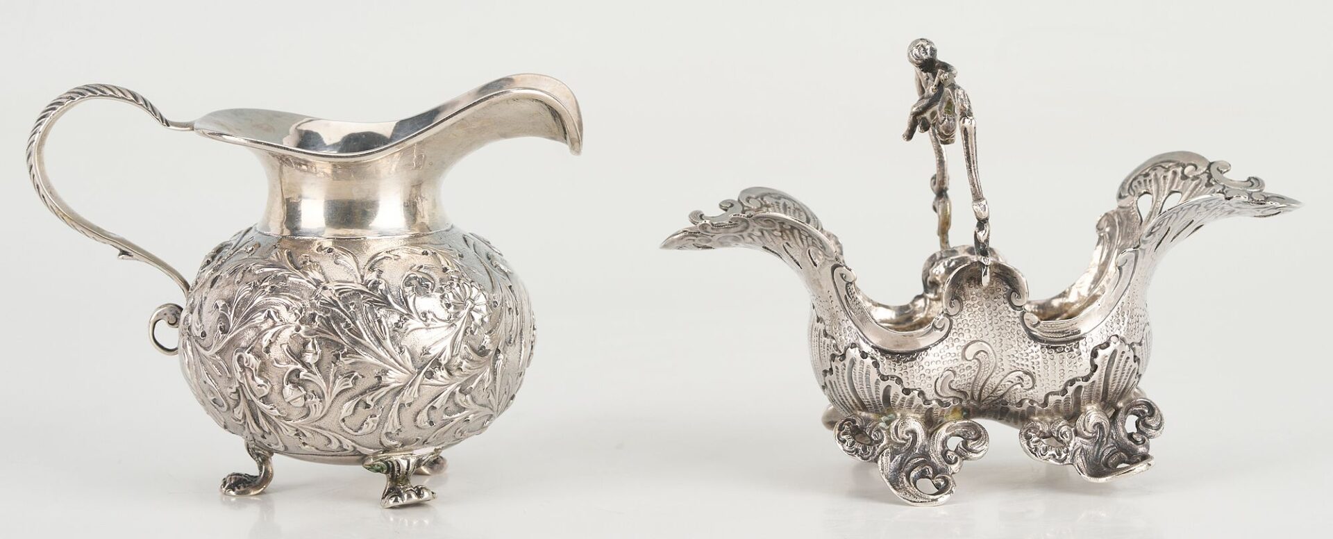 Lot 65: 5 pcs Continental Silver including French .950 Baskets