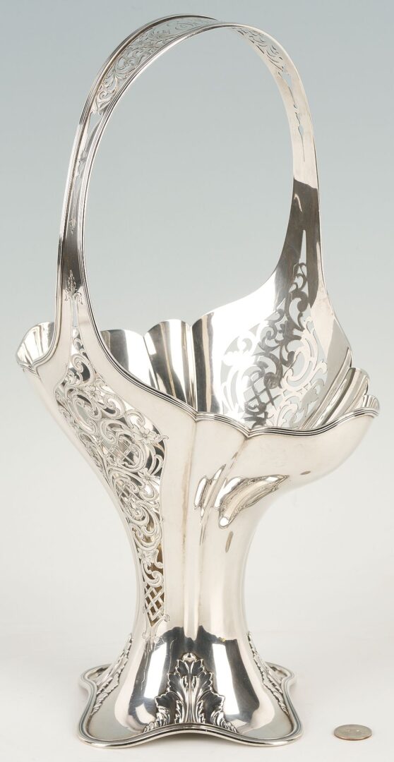 Lot 660: Large Whiting Sterling Flower Vase