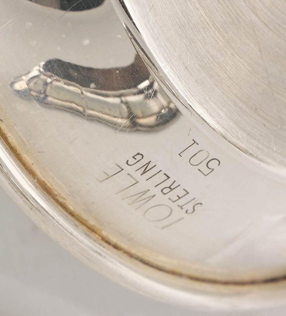 Lot 661: 15 pcs Small Sterling Hollowware incl. 2 cream and 1 sugar