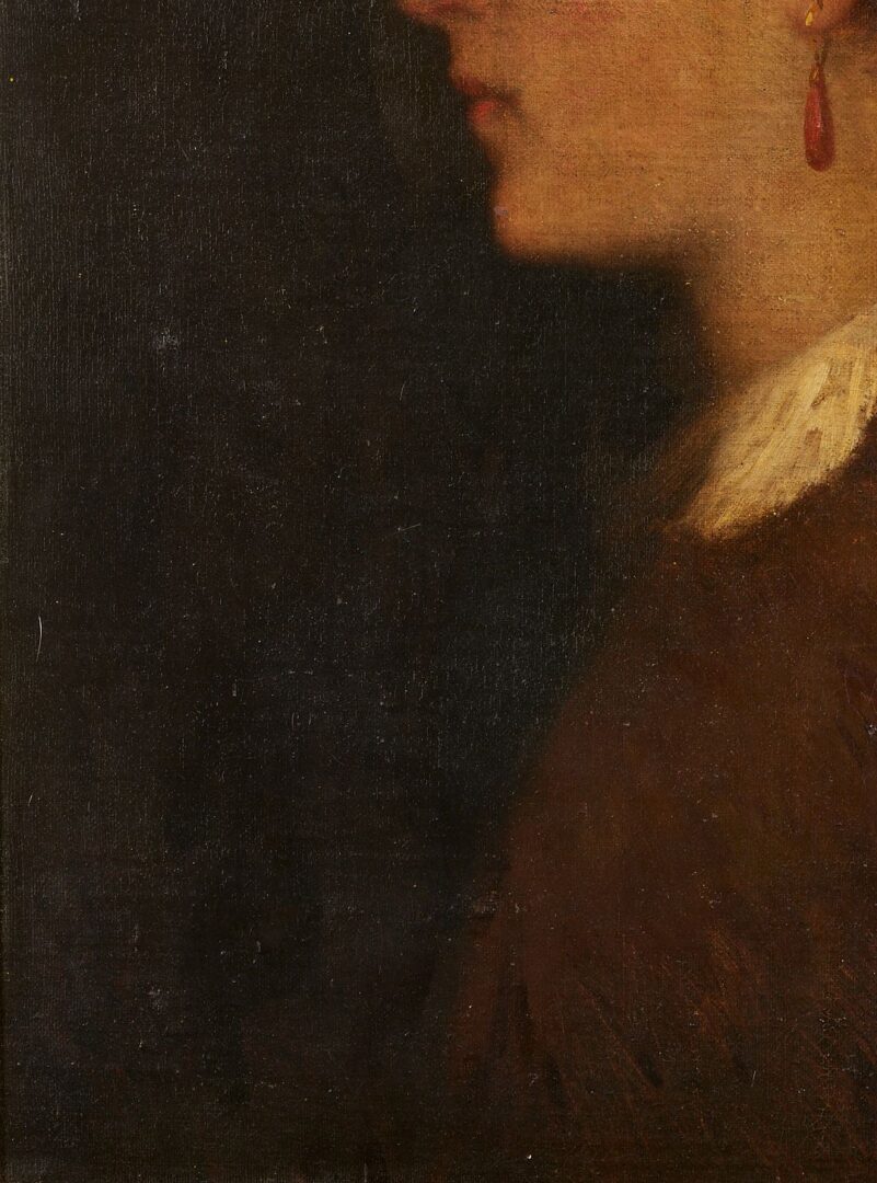 Lot 669: 19th Profile Portrait of a Woman, Murfreesboro TN Label