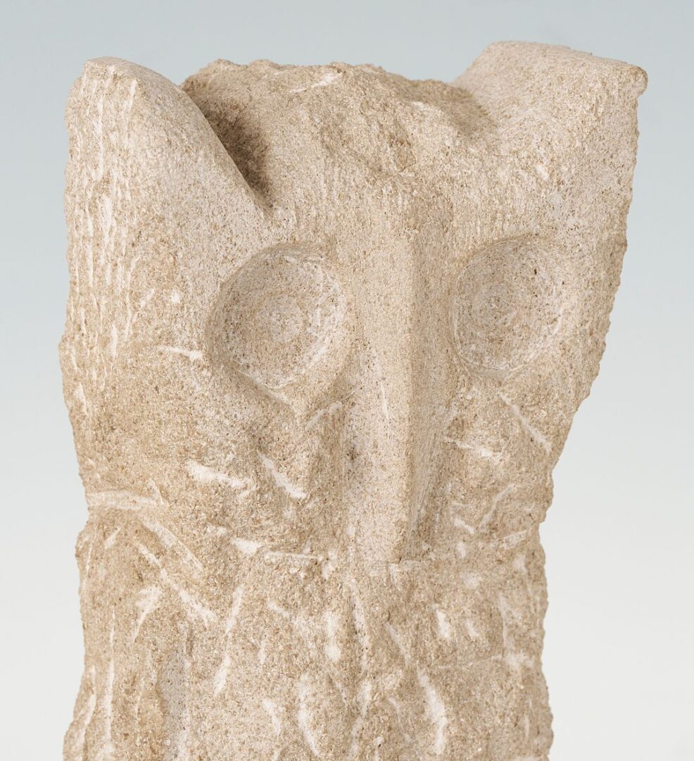 Lot 680: Bill Ralston Carved Limestone Owl