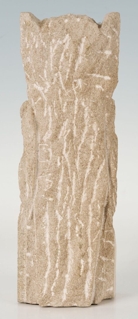 Lot 680: Bill Ralston Carved Limestone Owl