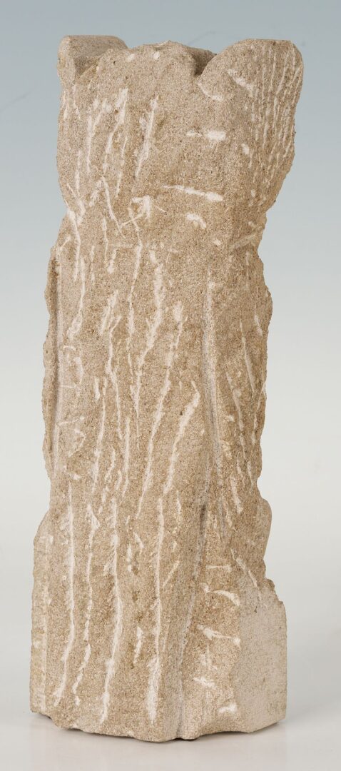 Lot 680: Bill Ralston Carved Limestone Owl