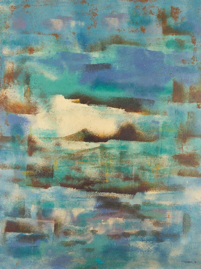 Lot 687: Leonardo Nierman O/B Abstract Expressionist Painting