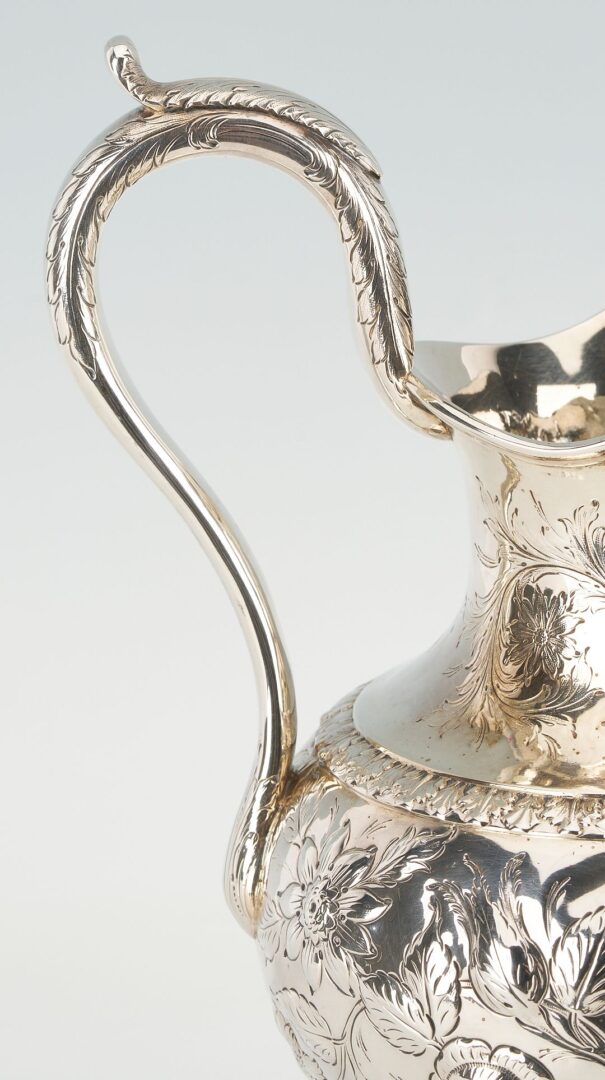 Lot 68: American 19th C. Coin Silver Pitcher