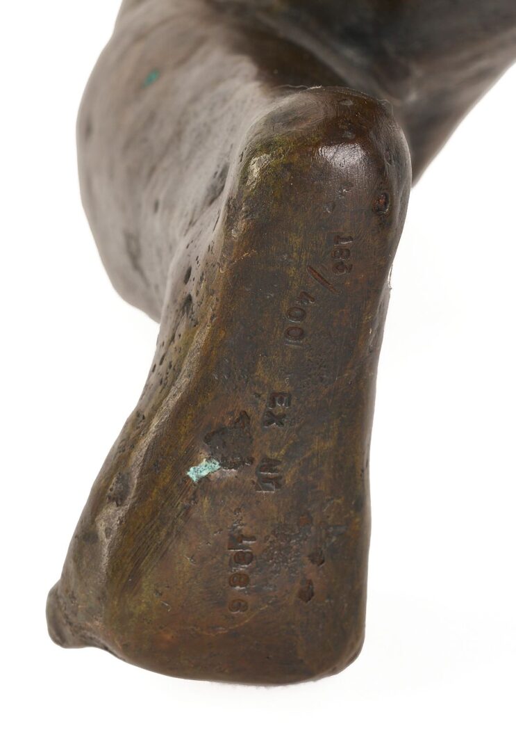 Lot 692: Georg Kolbe Bronze Nude Sculpture, “Grief”
