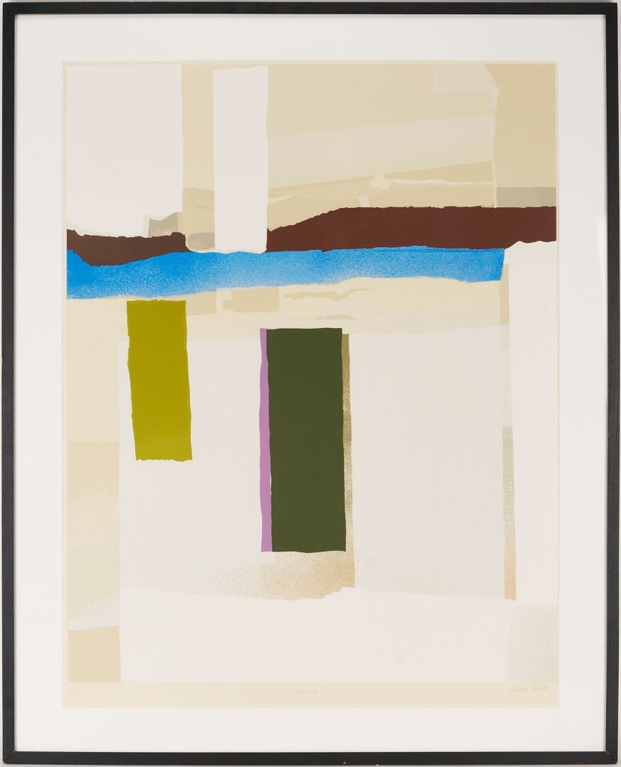 Lot 693: Large Esteban Vicente Abstract Expressionist Serigraph, Journey