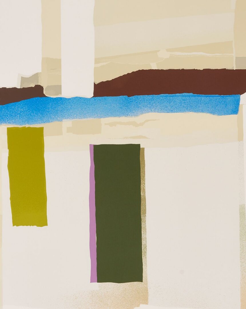 Lot 693: Large Esteban Vicente Abstract Expressionist Serigraph, Journey