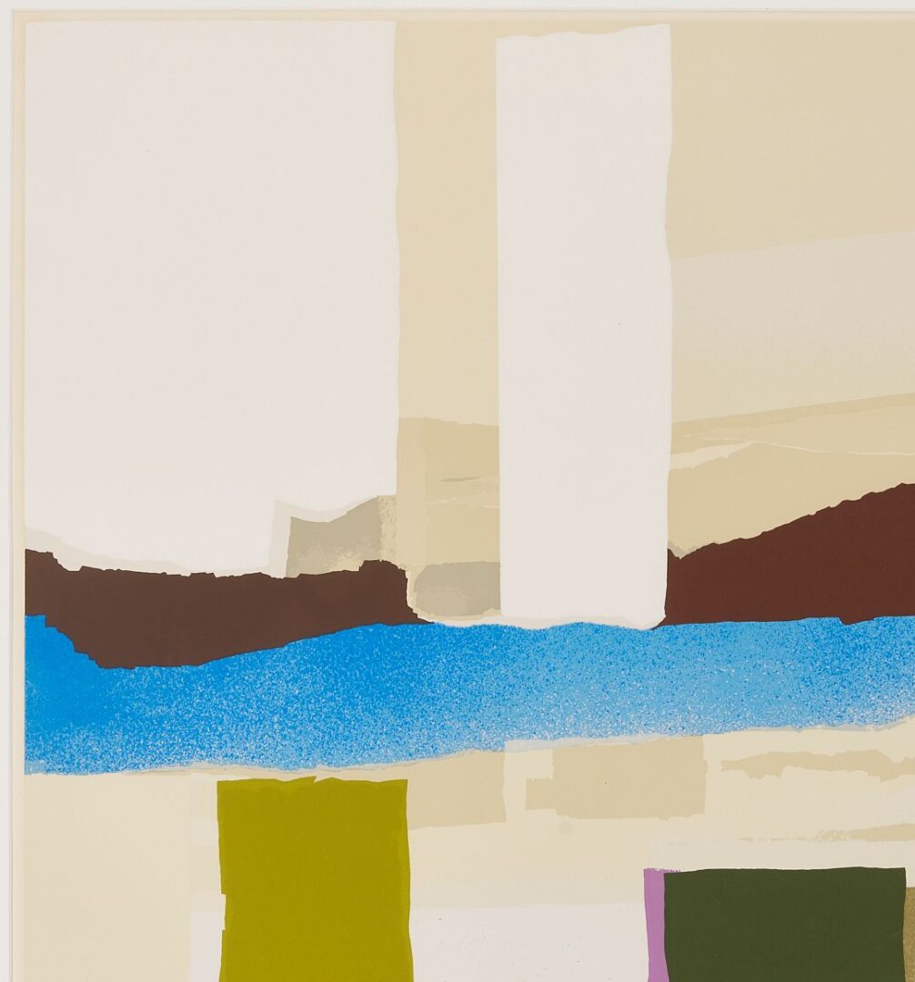 Lot 693: Large Esteban Vicente Abstract Expressionist Serigraph, Journey