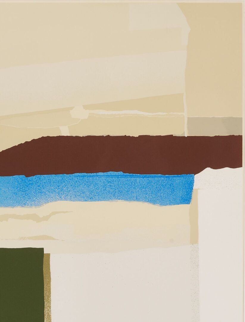 Lot 693: Large Esteban Vicente Abstract Expressionist Serigraph, Journey