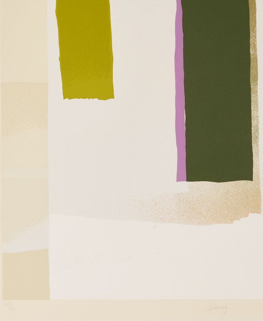 Lot 693: Large Esteban Vicente Abstract Expressionist Serigraph, Journey