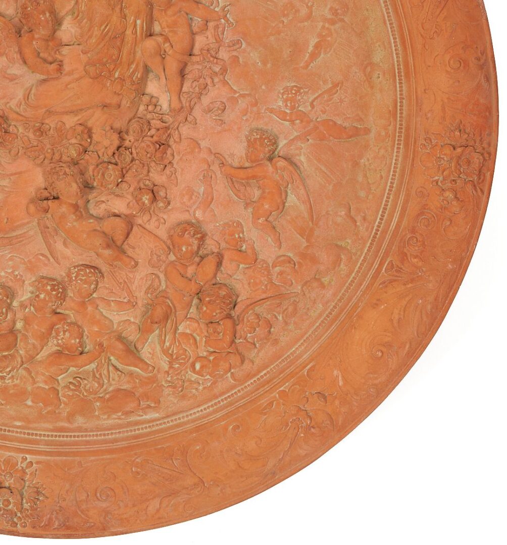 Lot 699: Italian Belle Epoque Molded Terracotta Plaque
