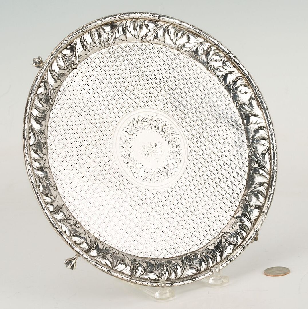 Lot 69: S. Kirk & Son Baltimore Coin Silver Tray