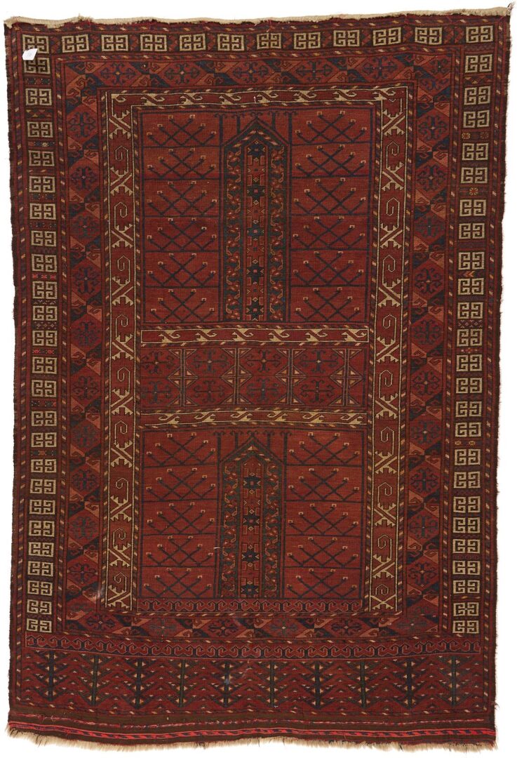 Lot 711: Antique Turkmen Saryk Ensi Carpet