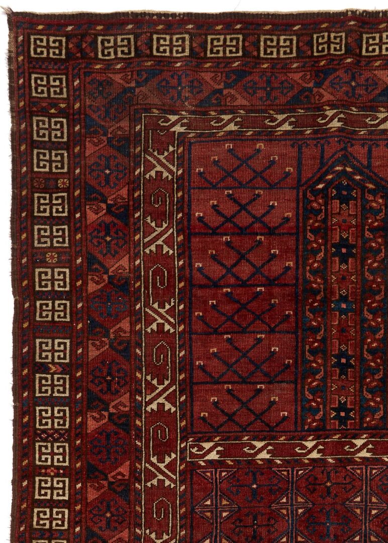 Lot 711: Antique Turkmen Saryk Ensi Carpet