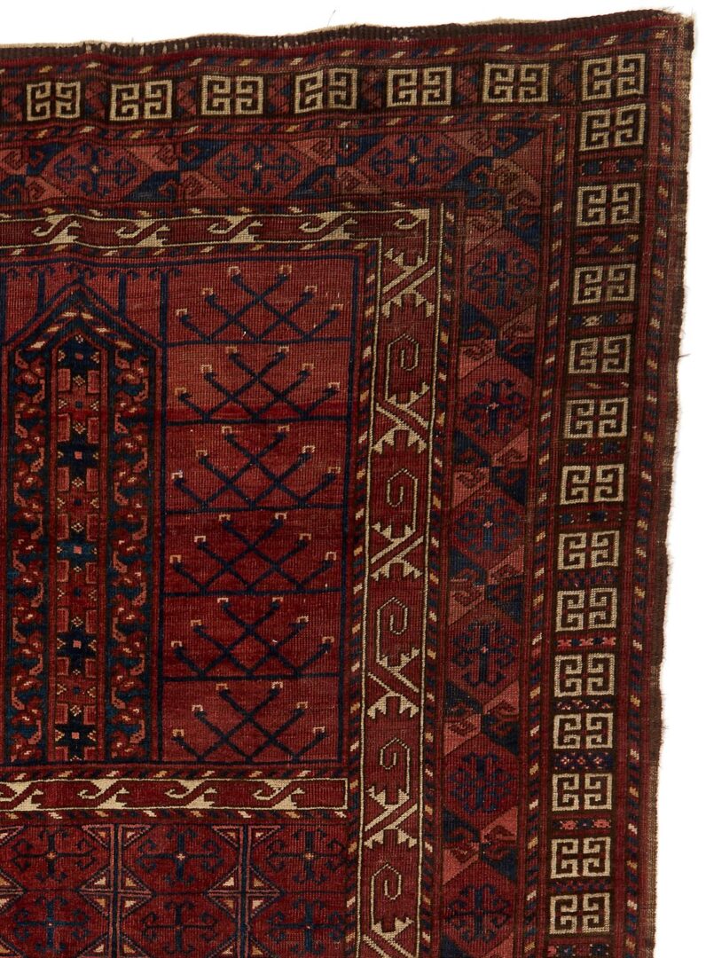 Lot 711: Antique Turkmen Saryk Ensi Carpet
