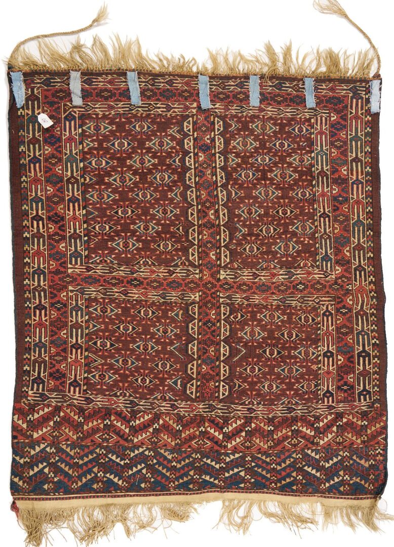 Lot 713: Antique Yomut or Yomud Turkmen Ensi Rug