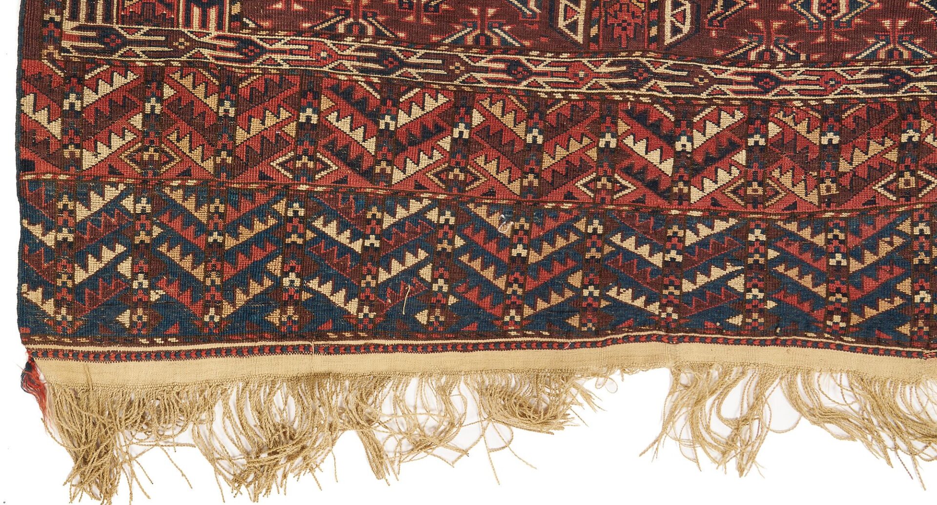 Lot 713: Antique Yomut or Yomud Turkmen Ensi Rug