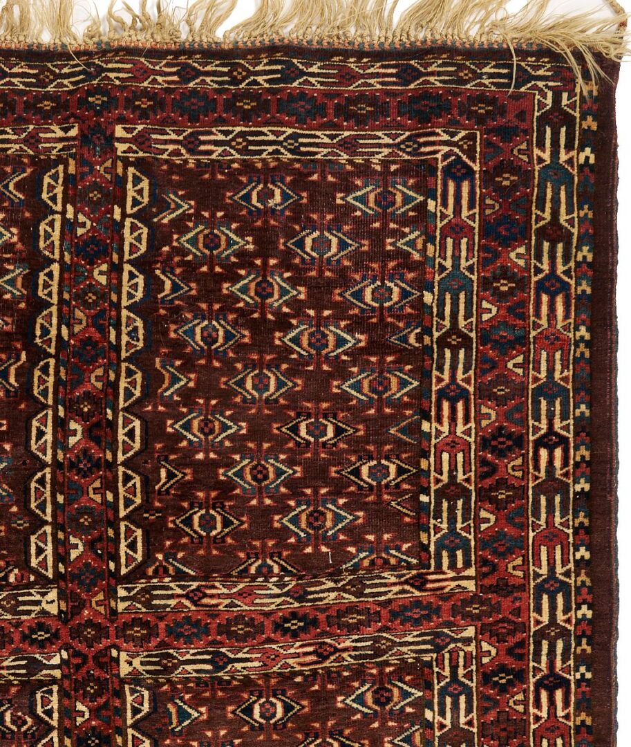Lot 713: Antique Yomut or Yomud Turkmen Ensi Rug
