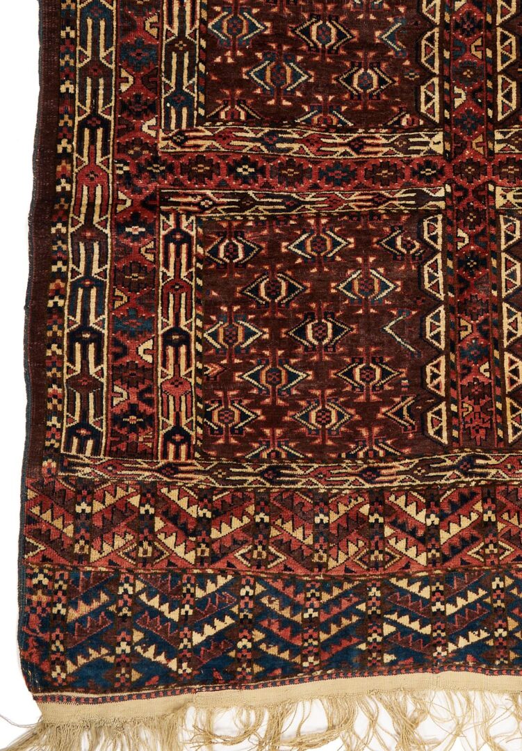 Lot 713: Antique Yomut or Yomud Turkmen Ensi Rug