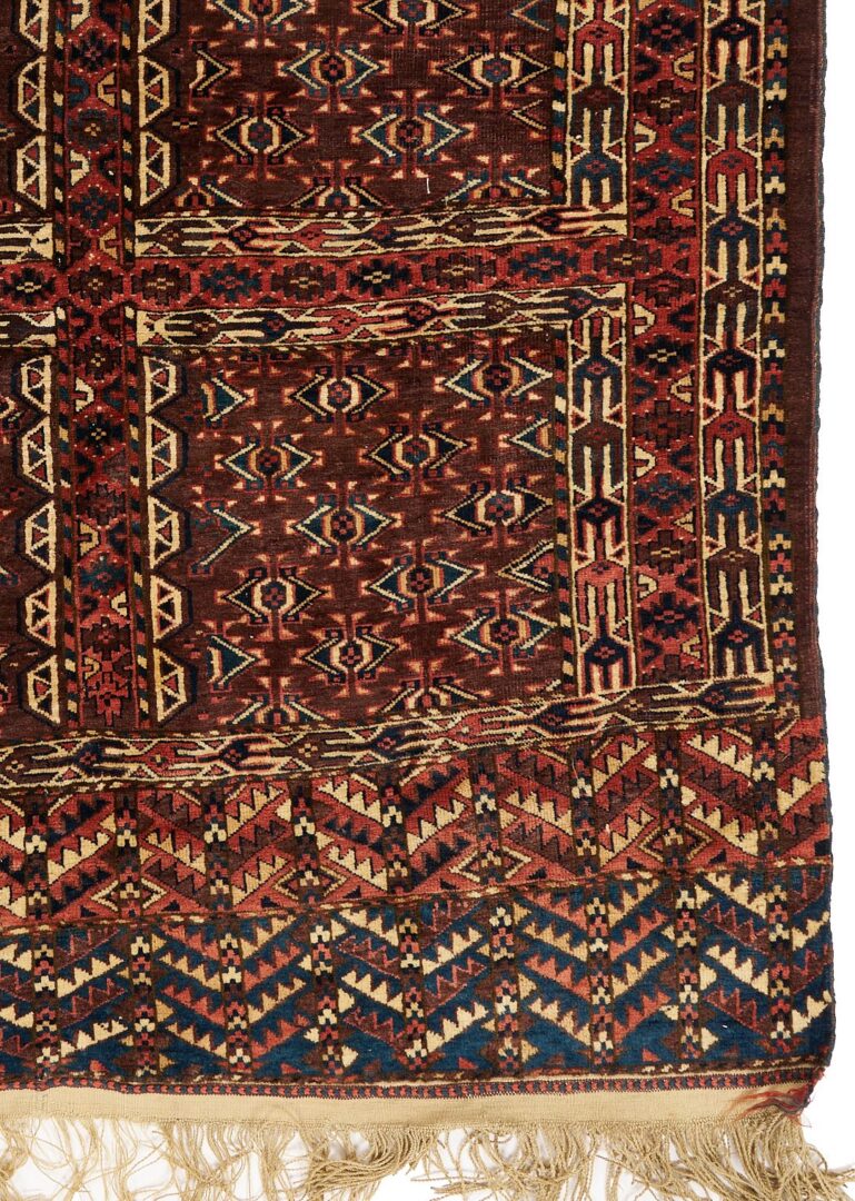 Lot 713: Antique Yomut or Yomud Turkmen Ensi Rug