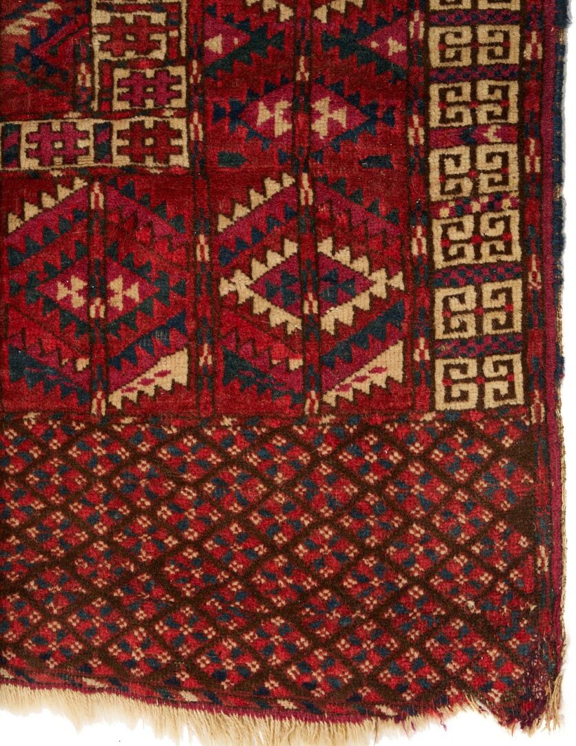 Lot 716: 2 Antique Tekke Turkmen Rugs, Chuval & Ensi